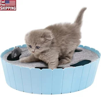 Interactive Cat Toy Running Mouse Automatic Teaser Indoor Play Hide Seek Engaging Exercise Cats Automatic Motion Pet Toy 1