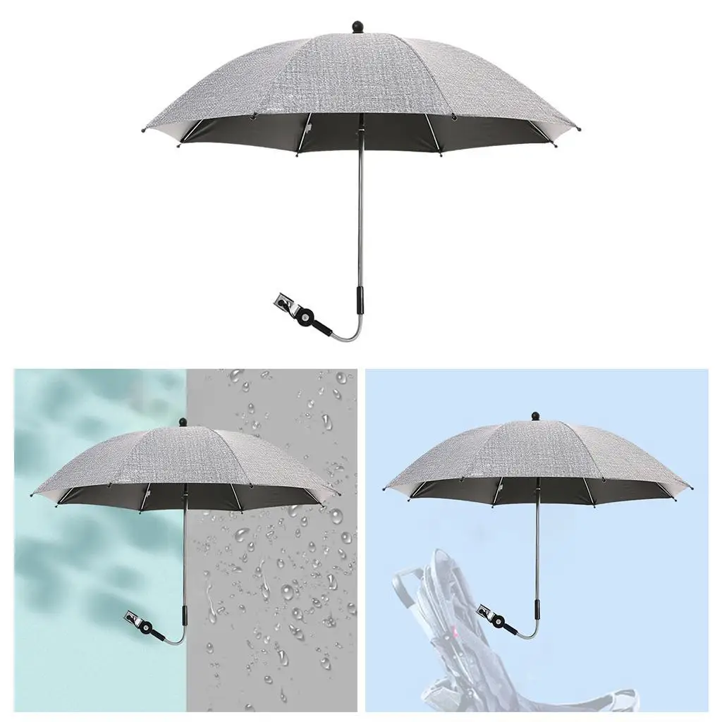 Adjustable Baby Stroller Umbrella Pram Pushchair Parasol Sun Shade