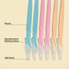 12Pcs Mix Color Eyebrow Razor Women Face and Body Safe Trimmer Hair Shaver Eye Brow Remover with Cover Small Makeup Tools Set 2