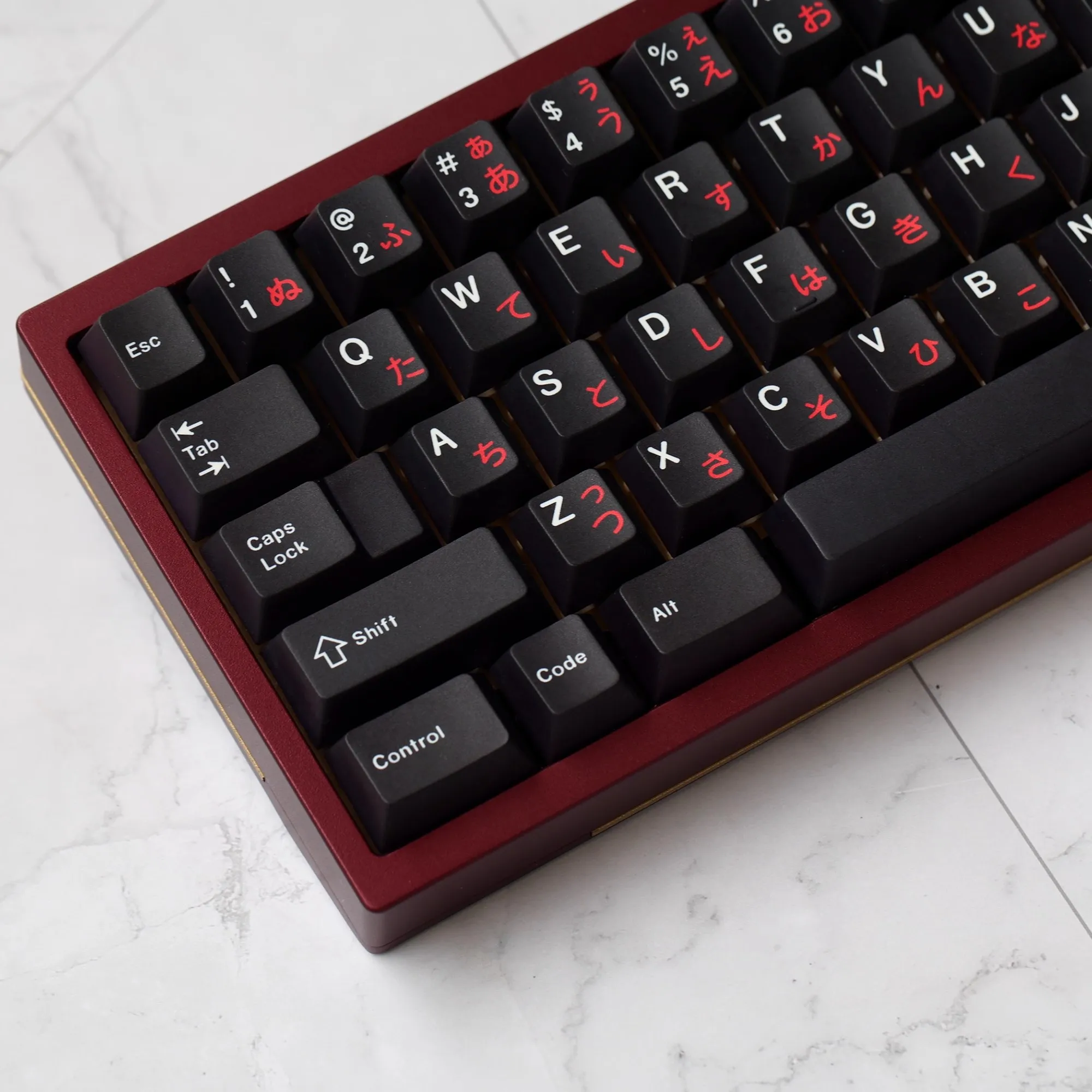 Jkdk Estúdio Wob Conjunto de Teclado Mecânico Perfil Cereja Dye Sub Pbt Gmk Wob Cor Vermelha 61 68 84 87 104 mx Switch