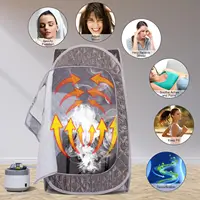Sauna Set Portable Steam Sauna Personal Home Spa with 4L & 1500W Large Steam Generator for Relaxation Folding Sauna 2