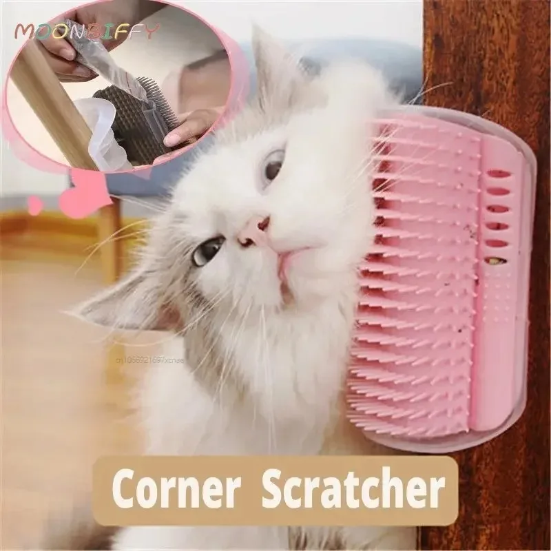 

Cats Brush Corner Cat/Dog Massage Self Groomer Comb Rubs The Face with A Tickling Product Dropshipping New Pet Rubbing Toys