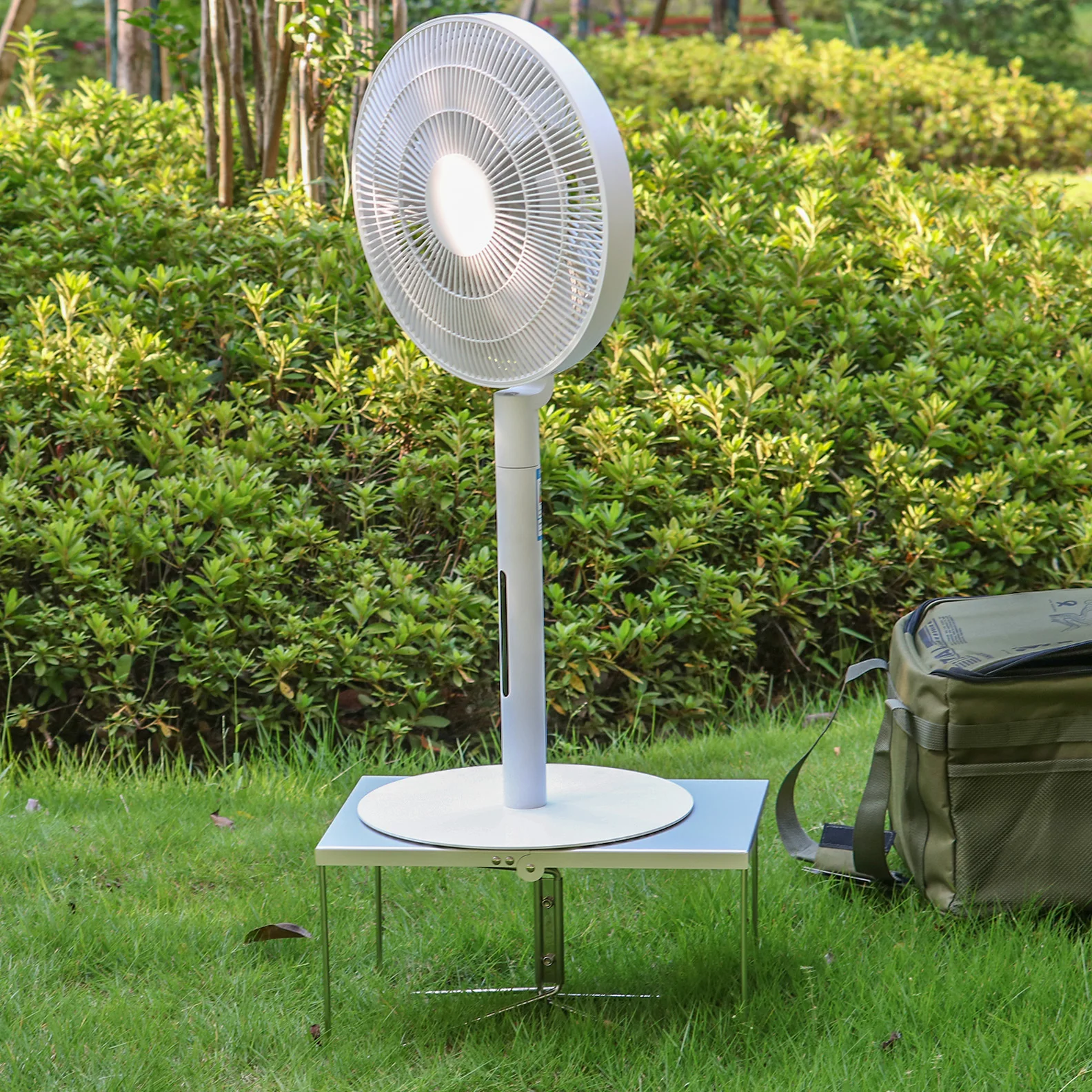 Cooler Box Stand Ice Box Holder Folding Camping Mini Table Fan Heater Base Support Shelf Camping Supply cooler box stand