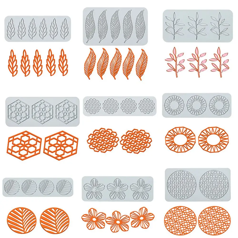 Flower Leaf Patterns Silicone Mold Fondant Cake Lace Mat DIY Craft Baking Decoration Tools Cooking Printing Mold Flower Leaf Patterns Silicone Mold Fondant Cake Lace Mat DIY Craft Baking Decoration Tools Cooking Printing Mold