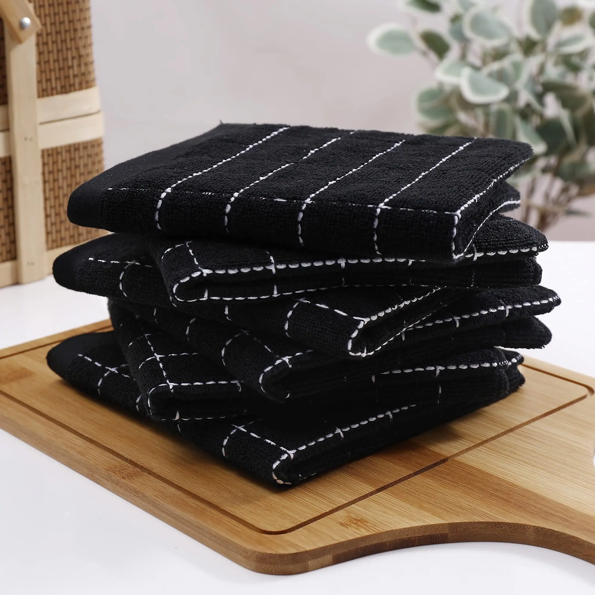Cotton kitchen towel Dish cloth 8 Pack
