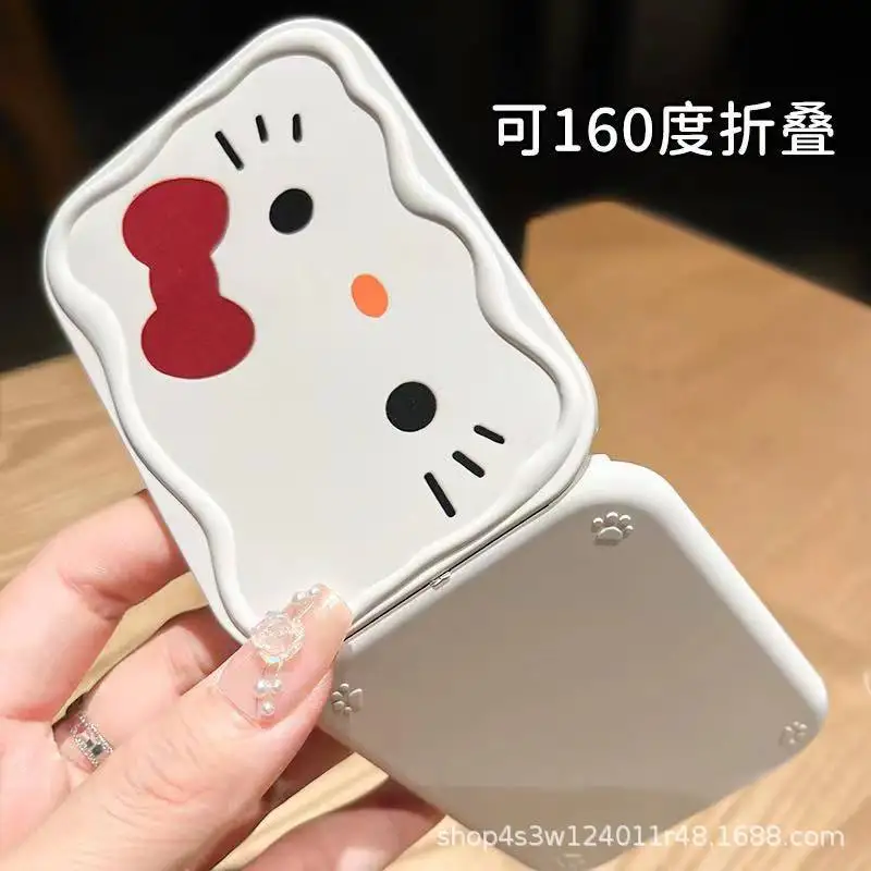 Miroir De Poche Hello Kitty Double Face Grossissant - Rose, 6 Cm, Neuf - Cadeau Idéal