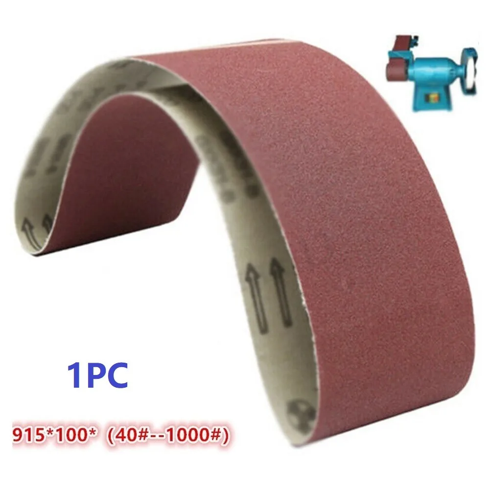 1pcSandingBelts915X100mmAbrasiveBandsForBeltSandersMetalWood