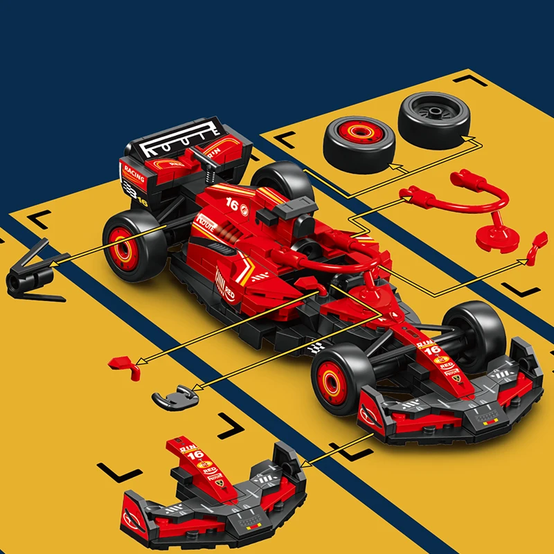 SEMBO 블록 BK8 도시 스포츠카 레이싱 모델 조립 빌딩 블록 기술 Supercar 차량 벽돌 장난감 소년 생일 선물