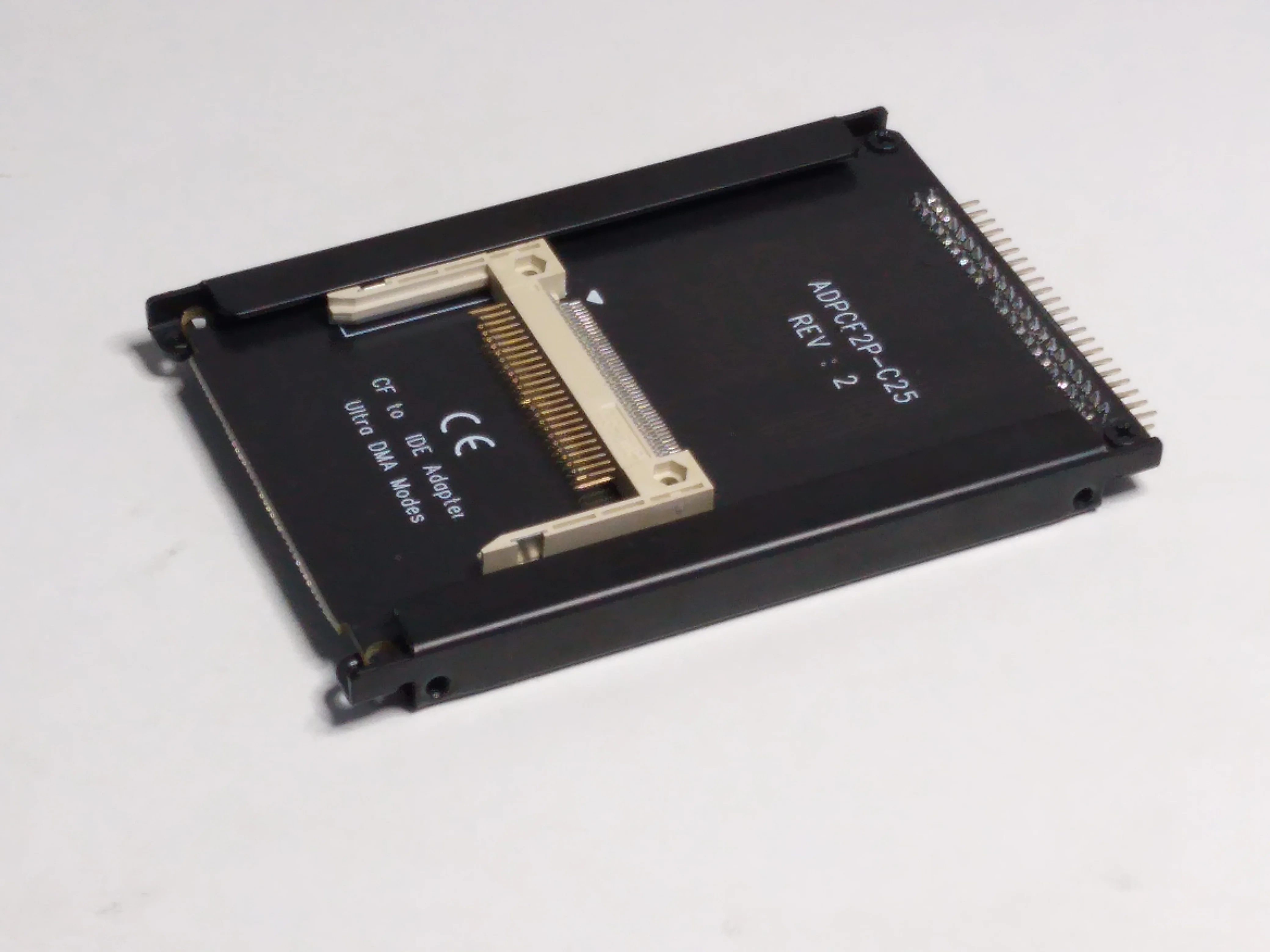 Compact Flash Card Connector com Case tipo i ii para Ide Ssd Hdd Converter 25 44 Pinos Adaptador cf