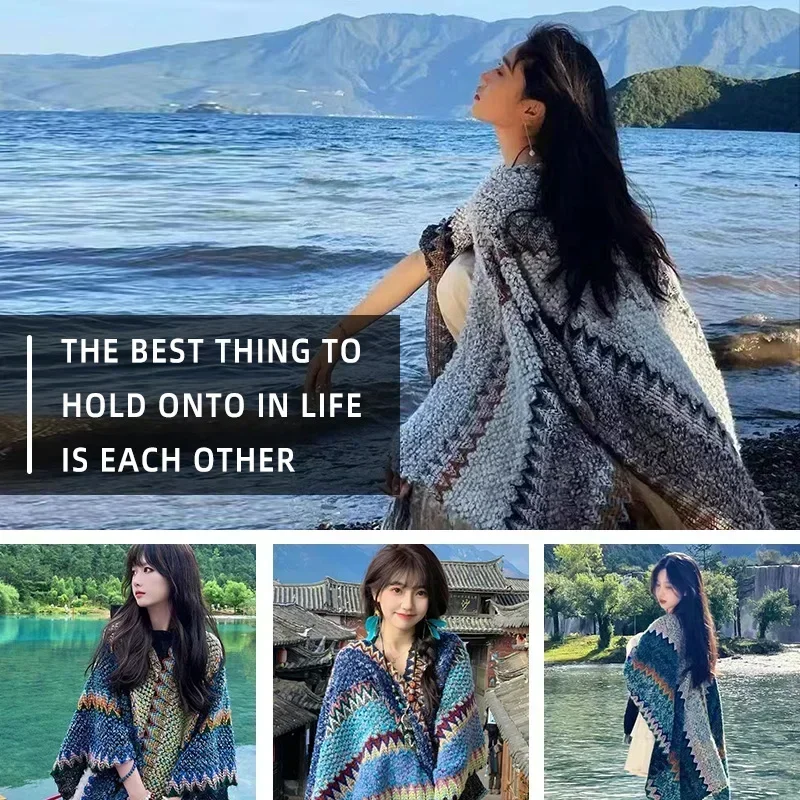 Plaid Shawls For Bridesmaids Sping Feve Women Plaid Blanket Wap