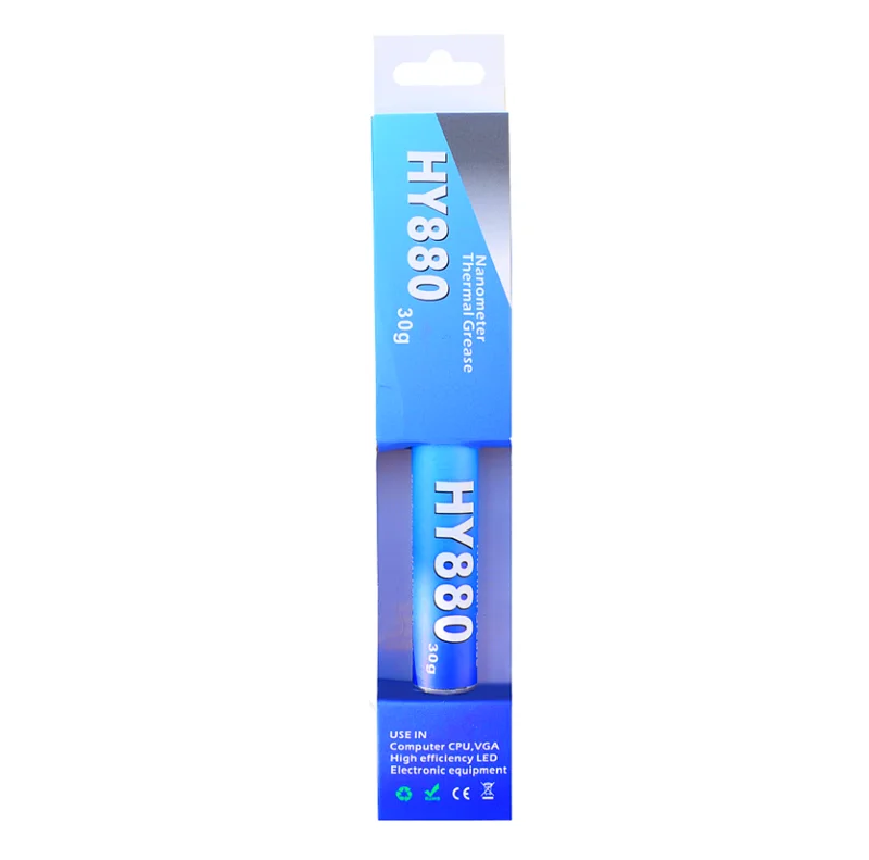 1pcs Hy880 5g/10/30g 실리콘 열 페이스트 열 전달 그리스 방열판, CPU GPU 칩셋 노트북 컴퓨터 냉각 주사기