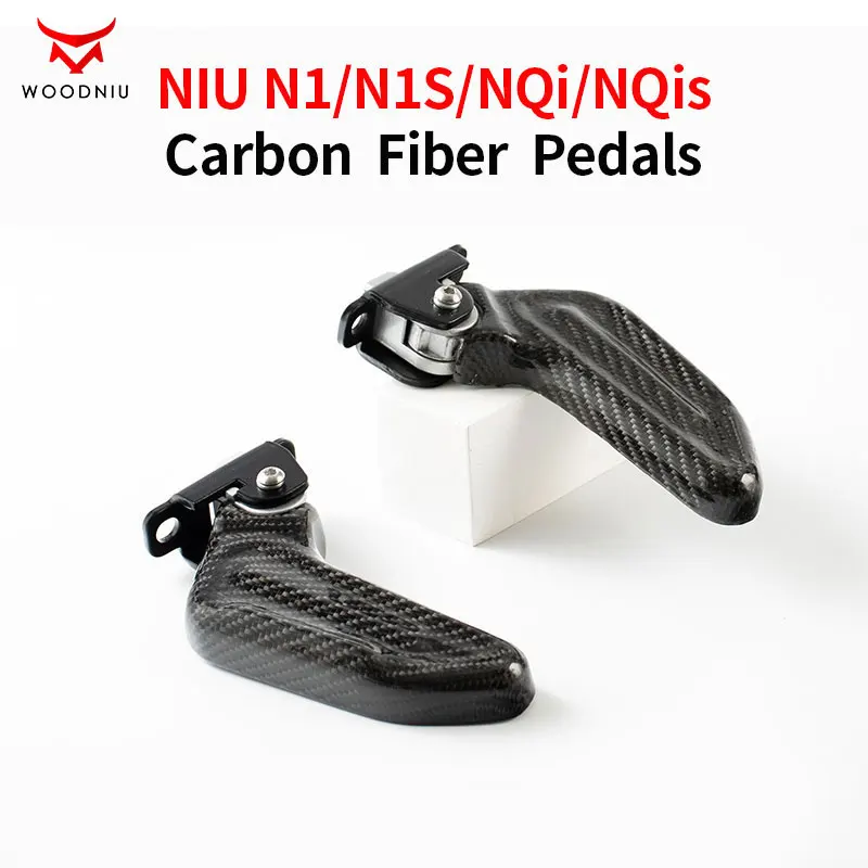 

For NIU N1 N1S NQi NQis Modified carbon fiber Footrest rear pedal Electric Bike Motorcycle Rear pedal accessories footrest