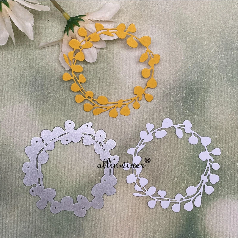 

Fruit leaf ring wreath Metal Cutting Dies Stencils For DIY Scrapbooking Decorative Embossing Handcraft Die Cutting Template