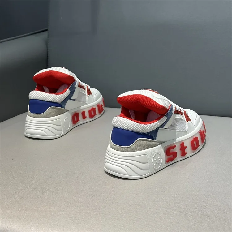 VersatileinsUniqueFashionable Comfortable Casual Shoes Trendy Letter Mens Thick Bottomed Height Increasing Shoes Breathable Rubb