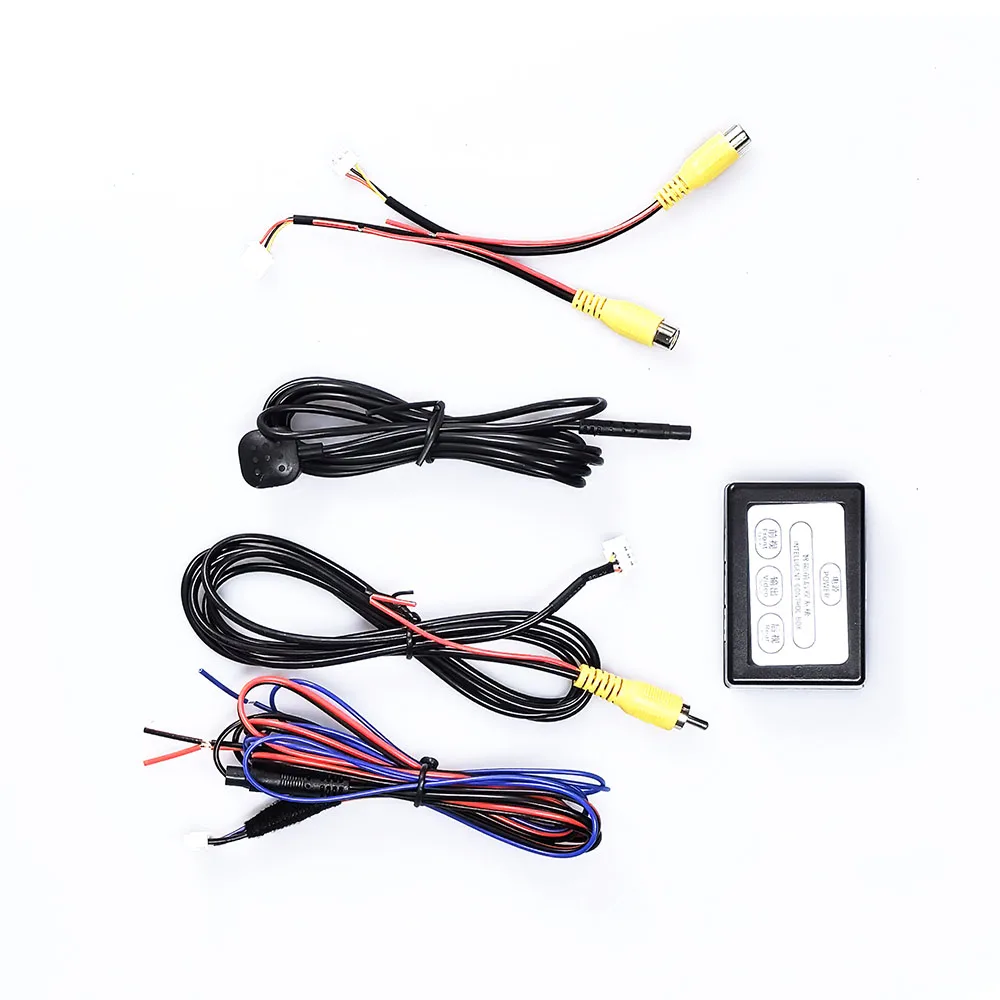 Car Parking Camera Video Channel Converter Auto Switch Front/View Side/Rearview Rear View Camera Video Control Box Manual parking camera converter