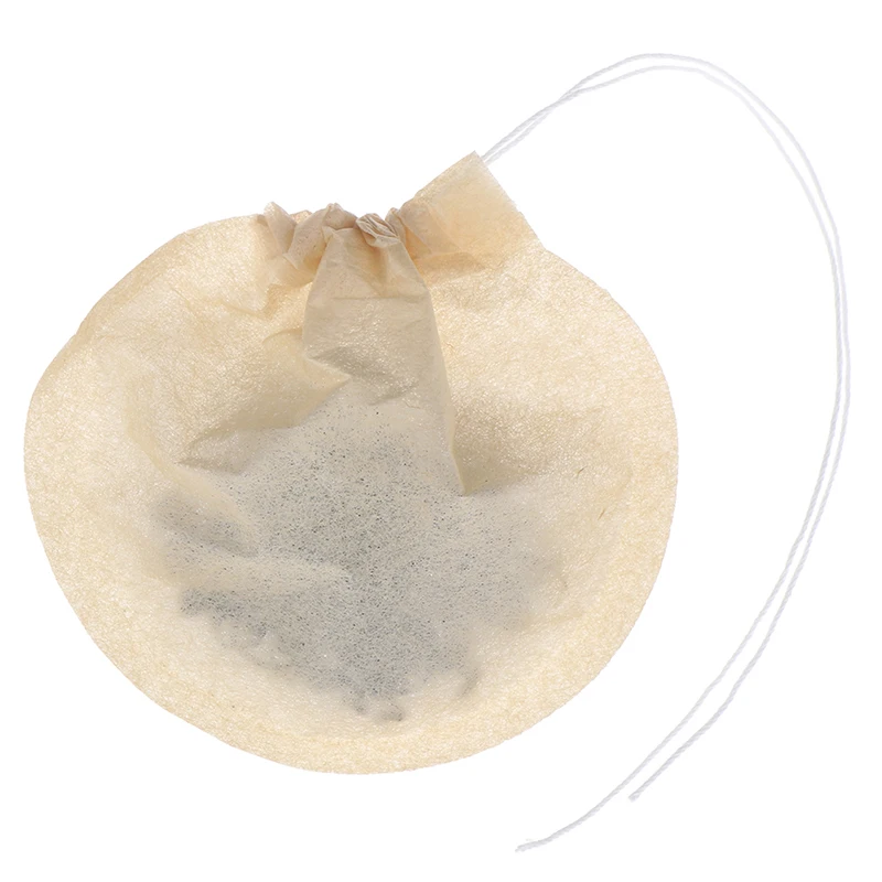 Eco-Friendly Biodegradable Drawstring Tea Filter Bags - 100 Pack