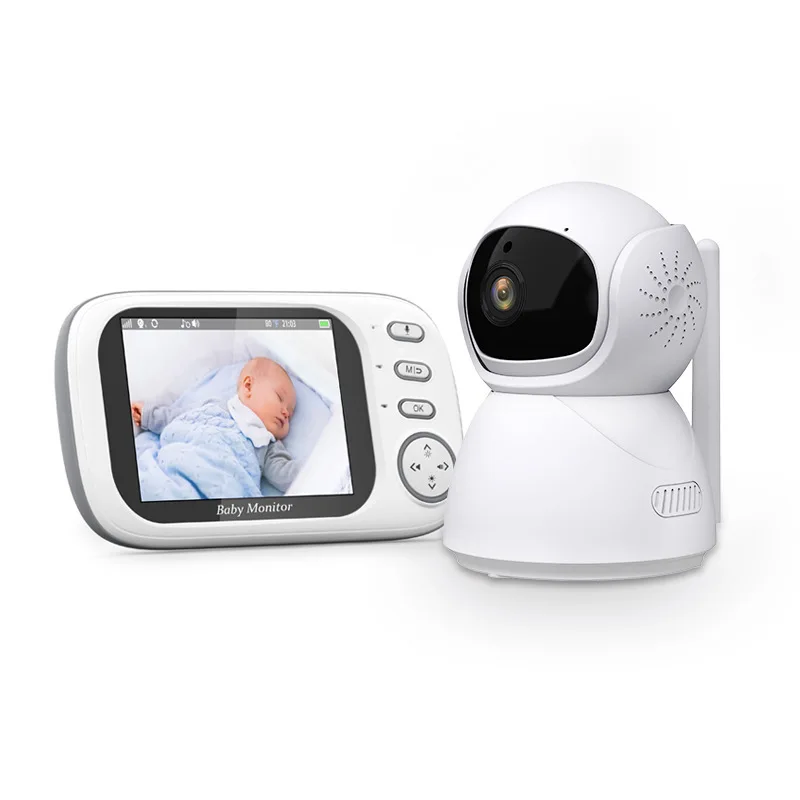 

3.5Inch 720P Wireless PTZ Baby Monitor Temperature Monitoring VOX Feeding Remind Intercom BabySistter Nanny Cam CCTV Camera