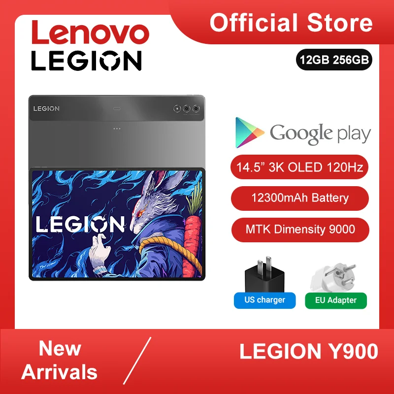  New Arrivals Lenovo Tablet Legion Y900 14.5" 12GB 256GB 3K Screen OLED DP-in Dimensity 9000 10 Core Android 13 WIFI 120Hz Tablet