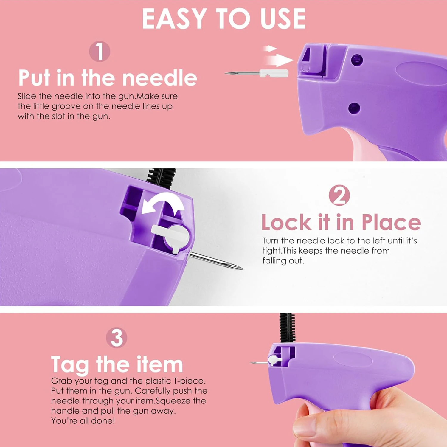 Fine Stitch Gun Stitchy Quick Clothing Fixer For Clothes,Micro Tagging