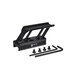 Enhanced High - Profile Tactical Riser Mount for Optics and Accessories (Black)