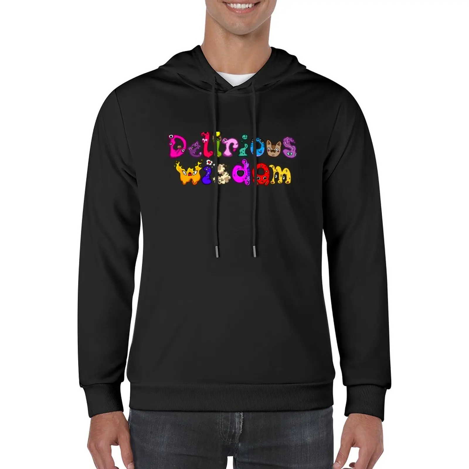 

New DeliriousWisdom Logo Pullover Hoodie winter clothes aesthetic clothing autumn new products hoodies for men high quality