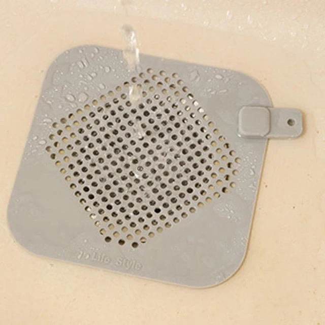Hair Filter Sink Anti-blocking Hair Catcher Bathtub Shower Floor Hair Drain  Stopper Silicone Drain Cover Bathroom Accessories