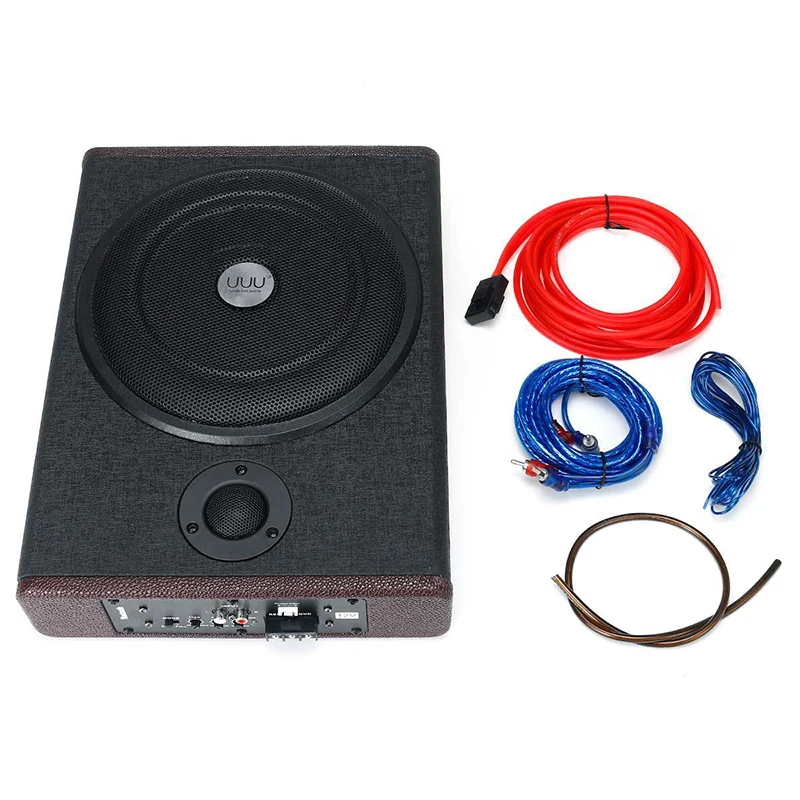 8 inches 600W Car Stereo Subwoofer Active Under Seat Hifi Digital Audio Power Amplifier AV Car Auto Amplifier Speakers Audio