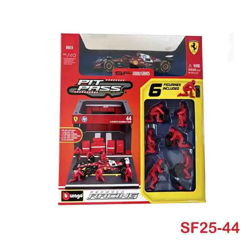 2025 Bburago 1:43 Red Bull  Ferrari Die-Cast Form Racing Formula Car Static Simulation Diecast Alloy Model Car