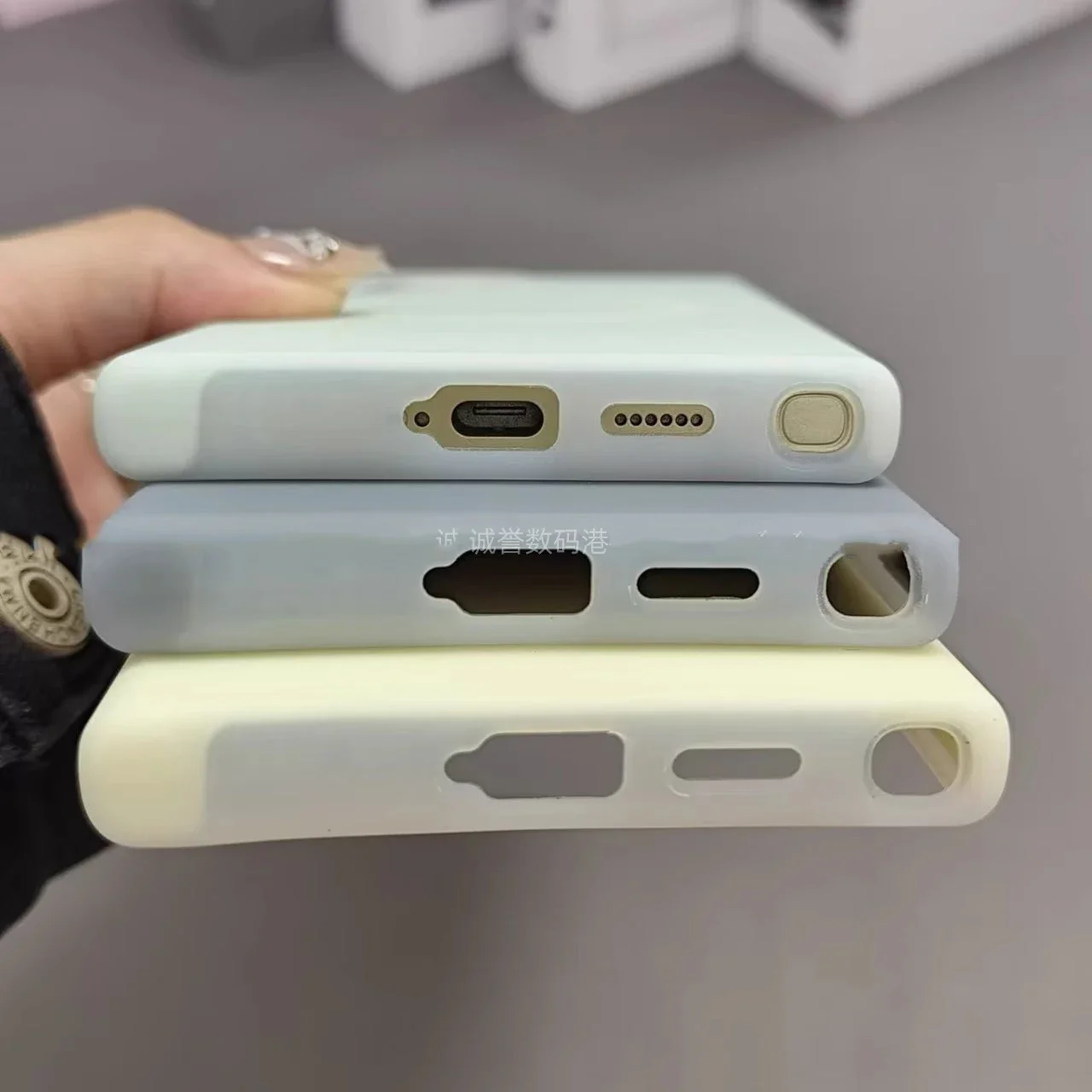 Titanium Gray Jelly Liquid Silicone Magnetic Phone Case with MagSafe Charging Capability