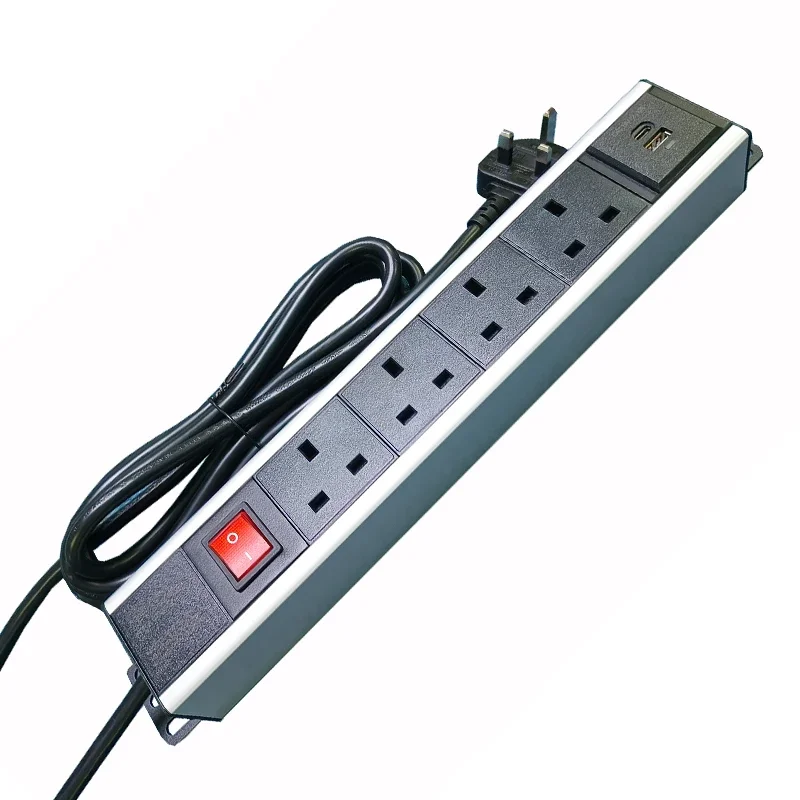 

1.4U Underdesk PDU 4UK Power 1 Twin (A+C) 3M Cable UK Plug