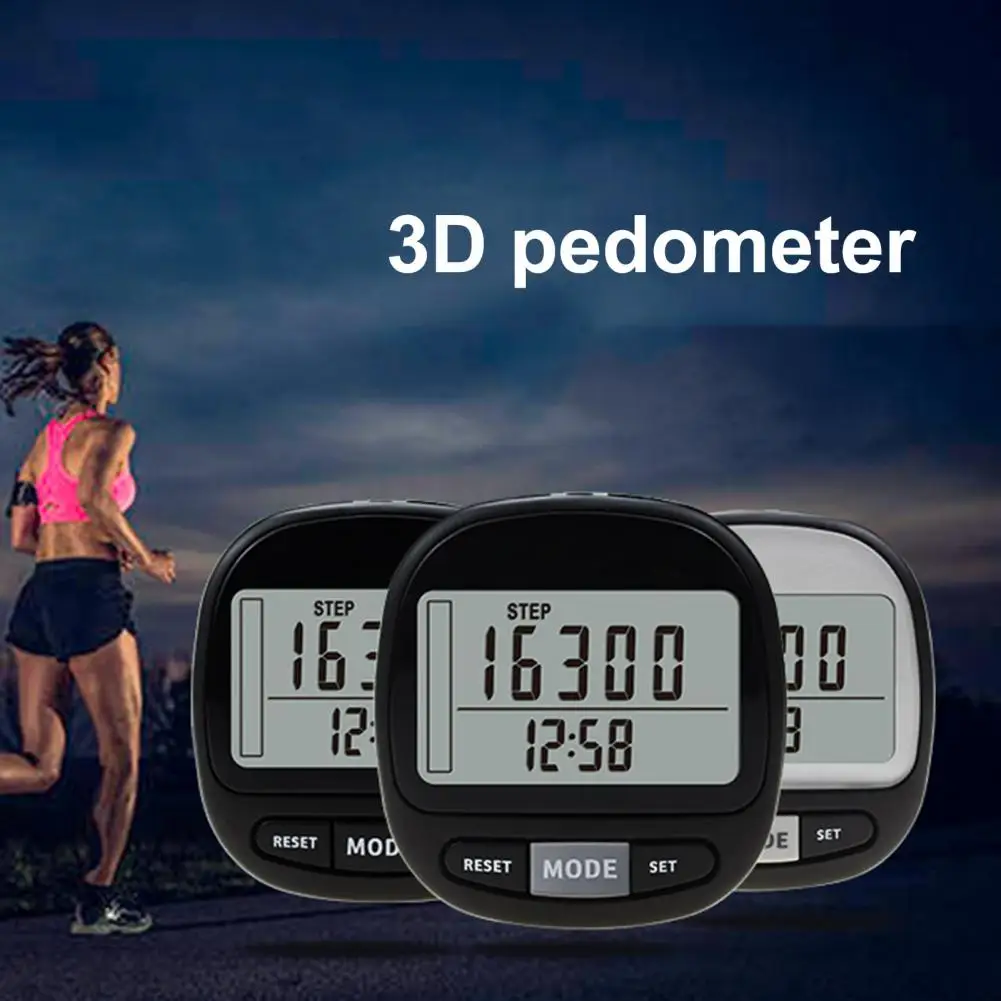 MultifunctionalLCDPedometerStepCalorieKilometerCounterWalking