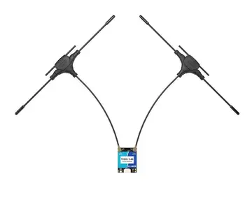 Ricevitore GEPRC ELRS 915M/2.4G GemX Gemini a Doppia Frequenza con Antenna FPV Crossover per Droni