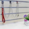 Durable Anti-Bite Metal Dog Chain Lead For Small Medium Large Dog Chain Leash Handle Leads PU Leather Iron Chain Pet Accessories 2