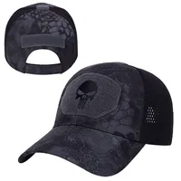 Men's Skull Tactical Baseball Caps for Women Camouflage Military Breathable Mesh Snapback Caps Mountaineering Trucker Sun Hats 2