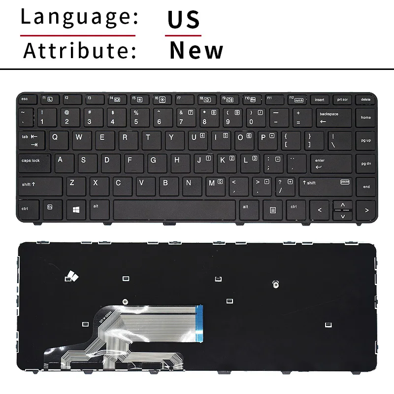 Laptop Keyboard US RU Russian For HP Probook 430 G3 430 G4 440 G3 440 G4 445 640 G2 645 G2 826367-001 830323-071 906764-071