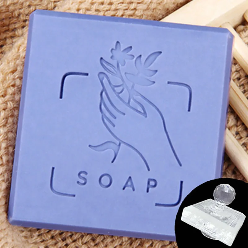 Custom Handmade Letter Mini Diy Clear Soap Sramp Seal Mold Acrylic ChapterFor Soap Making Supplies Kits Tools
