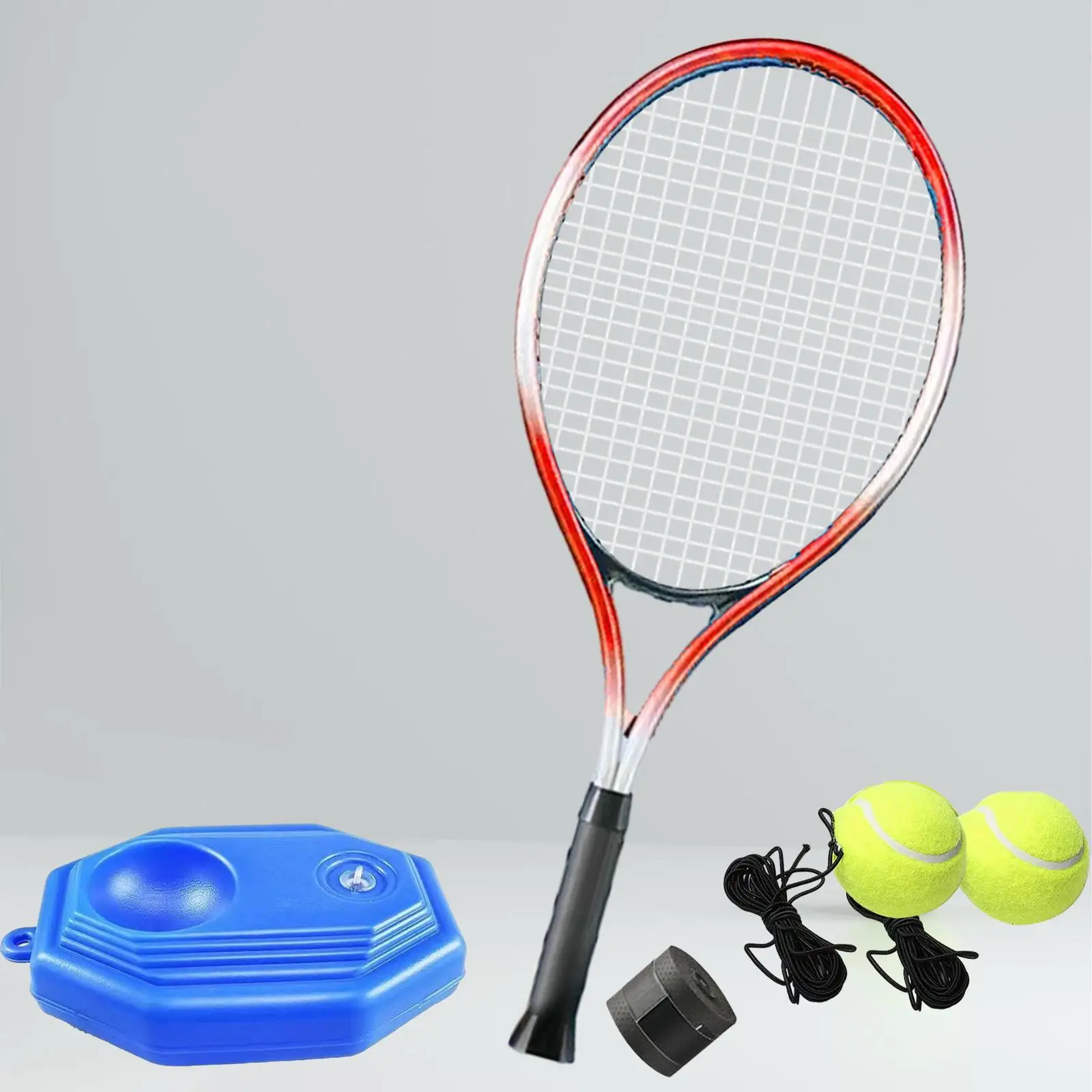 Tennis Trainer Rebound Ball Solo Training Equipment for Beginners Exercise Single Player Self Practice for Park Garden Backyard