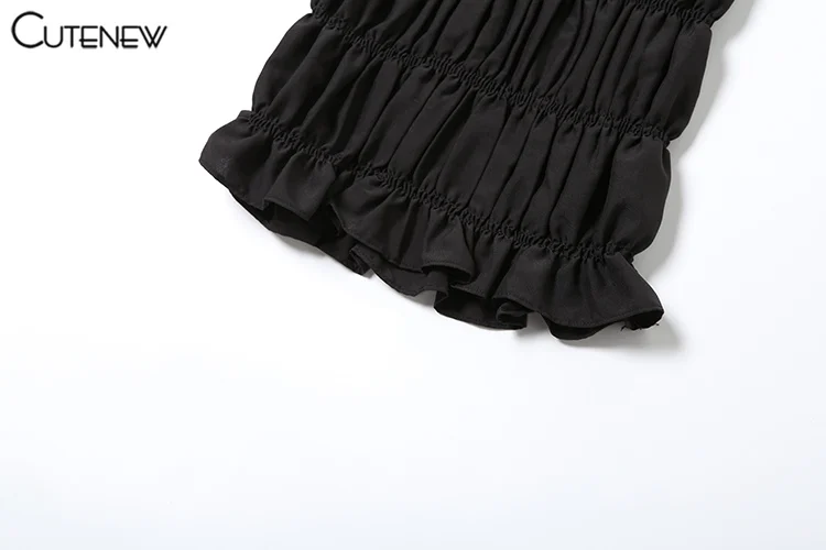 Shirring Trim Women 2 Piece Summer Unique Fashion Solid Crop Camisoles+Elastic Waist Pants Female Matching Sexy Clubwear