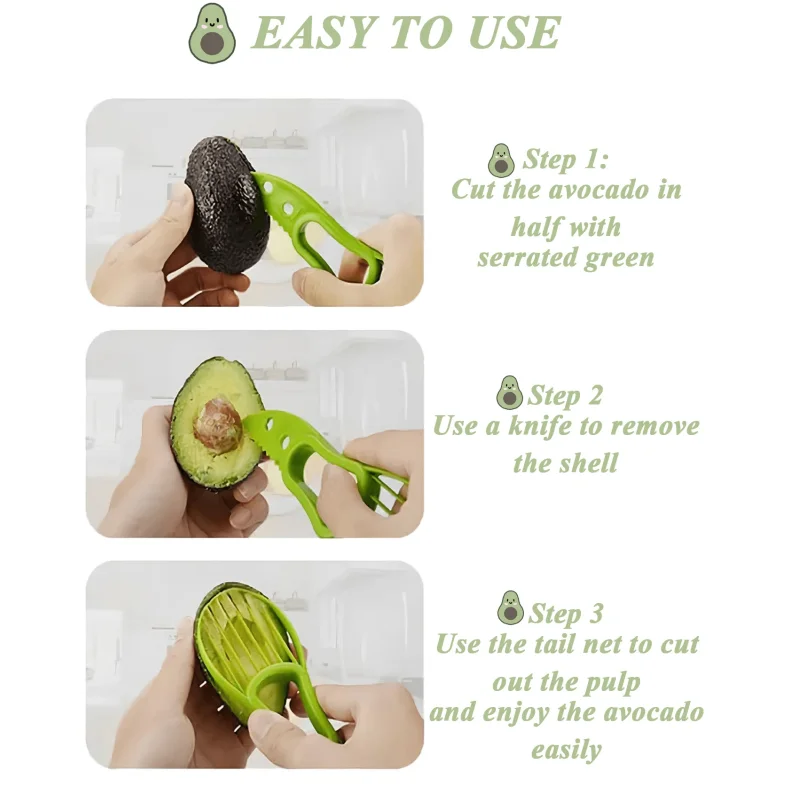 Avocado Storage Box Reusable Crisper Fruit Slicer Saver Space Saving Keeper Container Food Fresh Keeping Kitchen Fridge