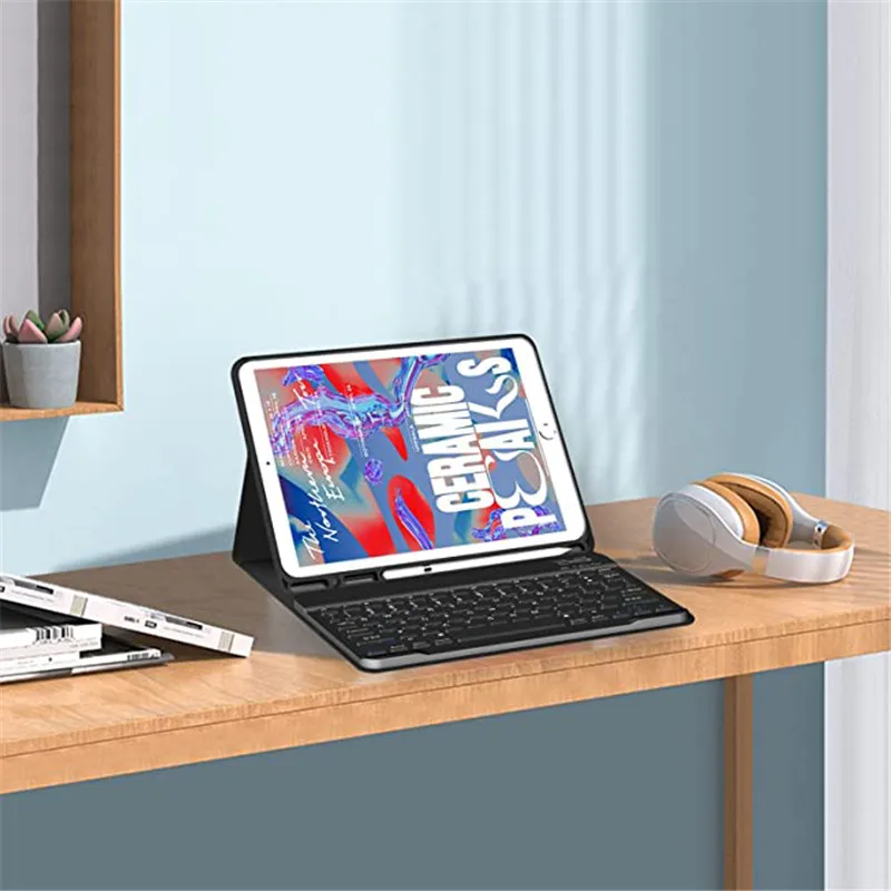 Teclado Magia sem Fio para 2023 Ipad 10.2 9ª 8ª Geração de Capa para Ipad Pro 10.5 Air Teclado Bluetooth Capa Funda - Imagem 3