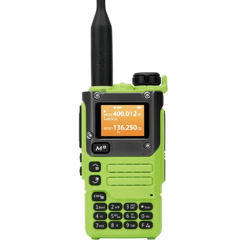 

New UV-K58 UV-K6 Walkie Talkie UV-K5(8) Ham Radio 5W Green FM UVK58 Full Band Two Way