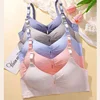 Nursing Bra Underwear for Pregnant Women Without Steel Rings Gathering Bra for Postpartum Breastfeeding  Maternity Bra 3