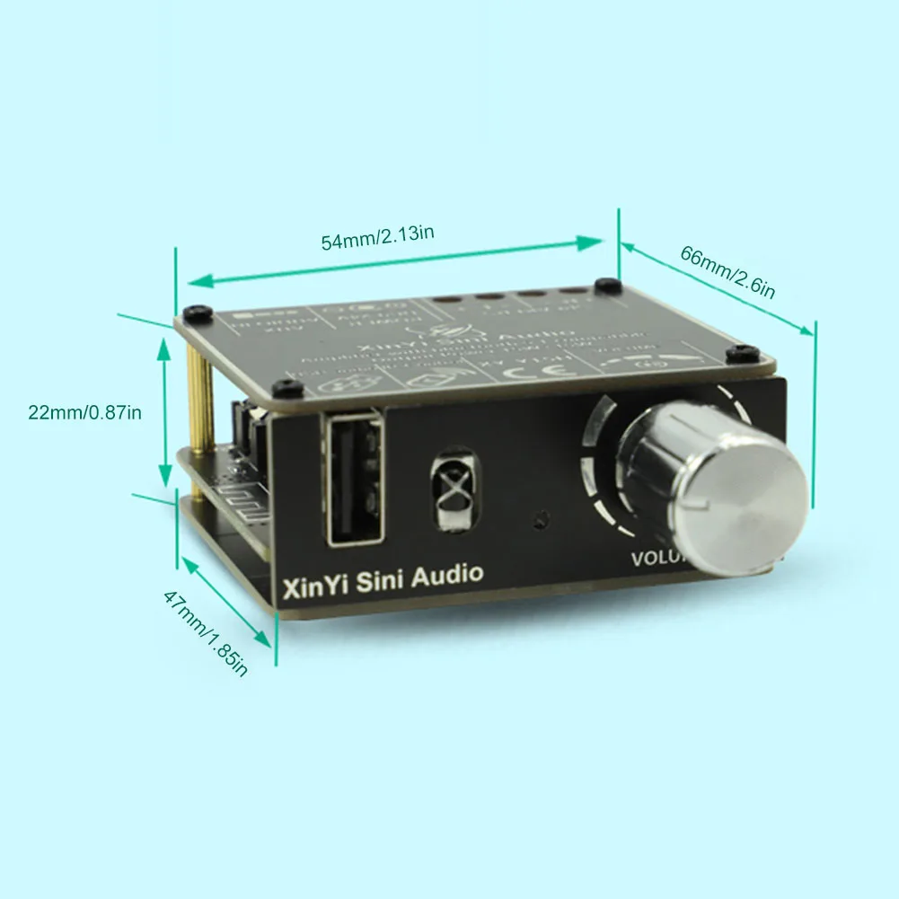 XY-Y50L 오디오 디지털 전력 증폭기 보드, 블루투스 호환, 5.1 AUX USB, 50W 적외선 리모컨