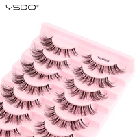 YSDO Half Eyelashes 3/10 pairs Natural Full False Eyelashes 3d Lashes Cat Eye Fake Eyelashes Extension Faux Cils Makeup Tools 5