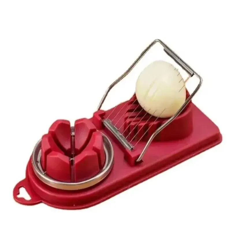 Multifunctional Egg Slicers Stainless Steel Slicer Fancy Splitter Egg Cutting Tool Home Two In One Cutter Kitchen Gadgets egg cutter egg slicer