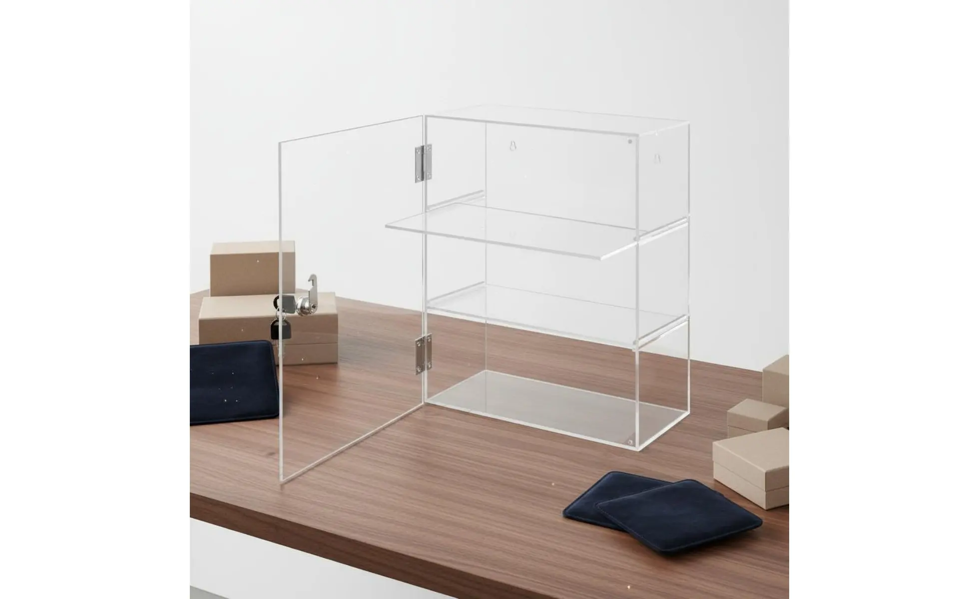 Locking Acrylic Display Case Lockable Clear Display Case 3 Tier Clear Storage Cabinet Removable Shelves for Display Locking Acrylic Display Case Lockable Clear Display Case 3 Tier Clear Storage Cabinet Removable Shelves for Display