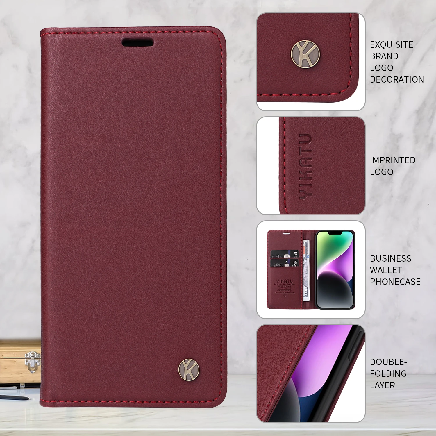 Premium Wallet Leather Case