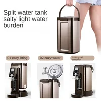 Bouteille d'eau chaude électrique, isolation thermique automatique, bouilloire domestique, thermostat tout-en-un, grande capacité 5L, en acier inoxydable 5