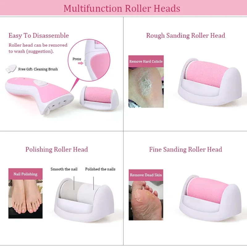 Electric Pedicure Foot Care Tool Files Pedicure Callus Remover Rechargeable Sawing File For Feet Dead Skin Callus Peel Remover 5