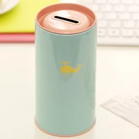 Money Box Piggy Bank for Kids Save Moneybox Safe Tin Saving Pot Aldult Child Banks 2